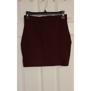 Burgundy skirt